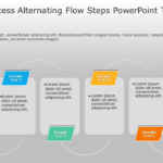 SmartArt Process Alternating Flow 6 Steps PowerPoint Template & Google Slides Theme