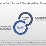 SmartArt Process Circle Arrows 2 Steps PowerPoint Template & Google Slides Theme