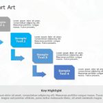 SmartArt Process Step Down 4 Steps