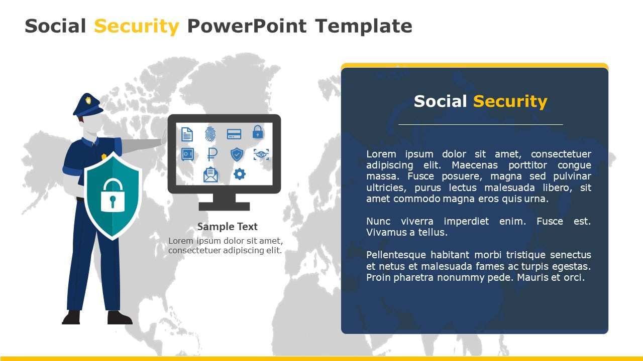 Social Security PowerPoint Template & Google Slides Theme