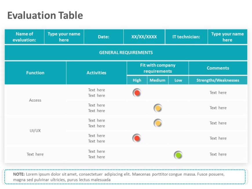 Software Evaluation 03 PowerPoint Template