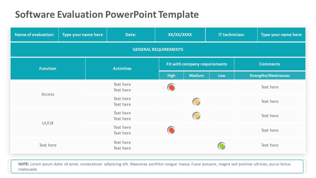 Software Evaluation 03 PowerPoint Template & Google Slides Theme