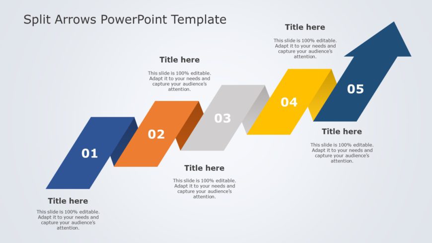 Split Arrows Google Slides Template