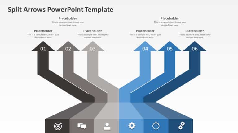 Split Arrows 04 PowerPoint Template & Google Slides Theme