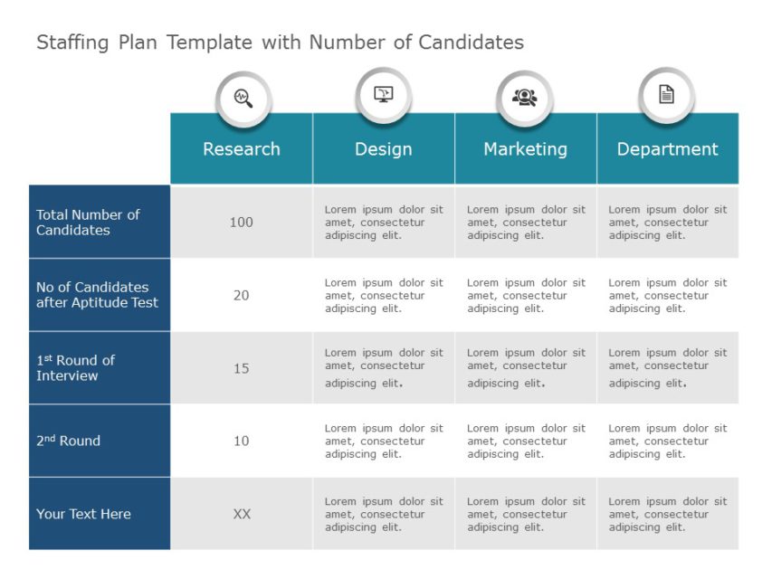 Staffing Plan PowerPoint Template | SlideUpLift