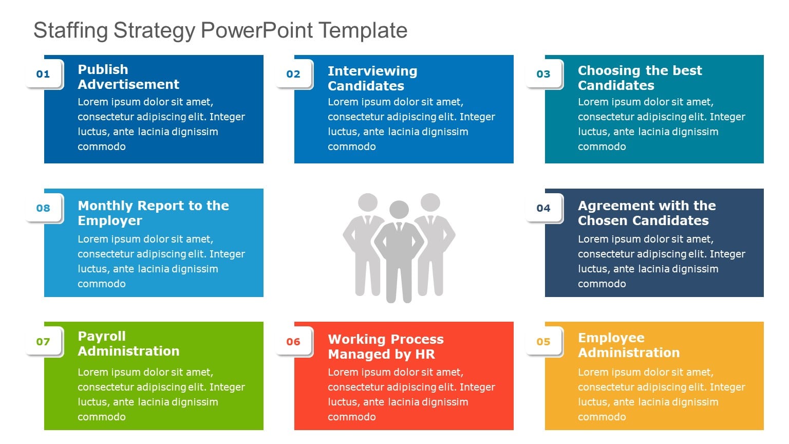 Staffing Strategy 02 PowerPoint Template & Google Slides Theme