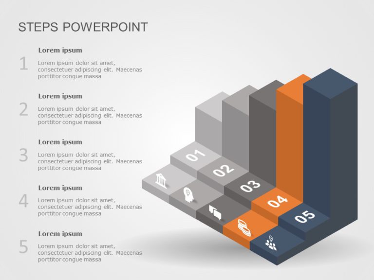 Strategic Initiatives Steps PowerPoint Template & Google Slides Theme