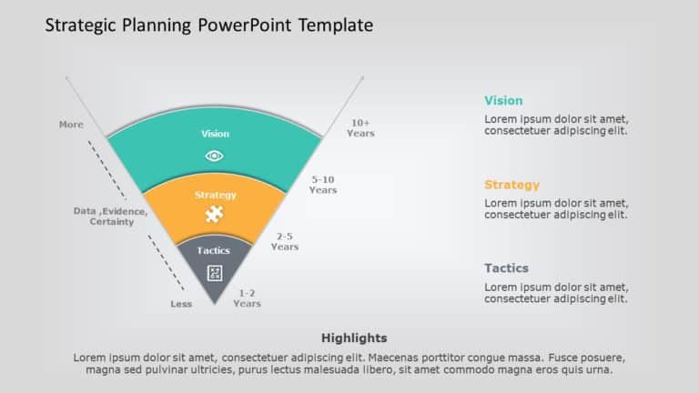 Strategic Planning Cone 01 PowerPoint Template & Google Slides Theme