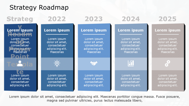 Strategy Roadmap 13 PowerPoint Template & Google Slides Theme