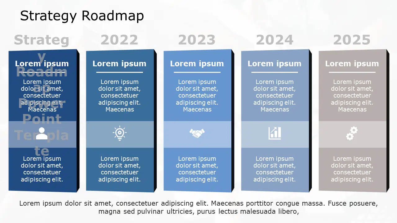 Strategy Roadmap 13 PowerPoint Template & Google Slides Theme