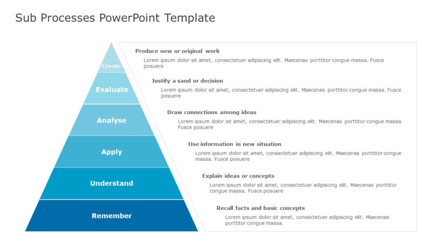 Sub Processes PowerPoint Template