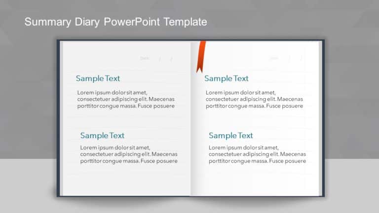 Summary Diary PowerPoint Template & Google Slides Theme