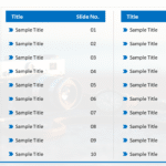 Table of Contents 10 Steps PowerPoint Template & Google Slides Theme