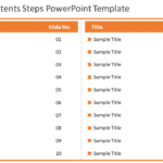 Table of Contents 20 Steps PowerPoint Template & Google Slides Theme