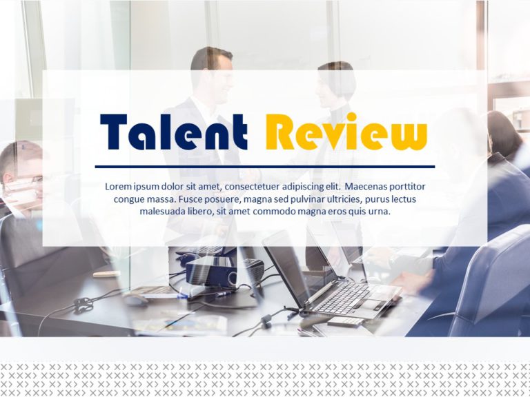 Talent Review Presentation PowerPoint Template