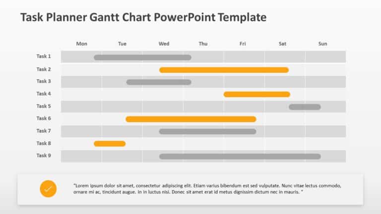 Task Planner Gantt Chart PowerPoint Template & Google Slides Theme