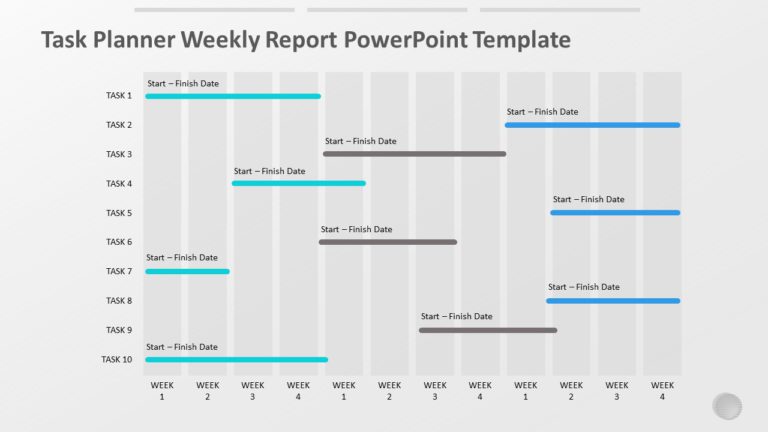 Task Planner Weekly Report PowerPoint Template & Google Slides Theme