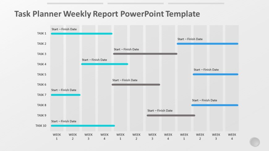 Task Planner Weekly Report PowerPoint Template