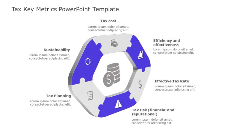 Tax Key Metrics 01 PowerPoint Template & Google Slides Theme