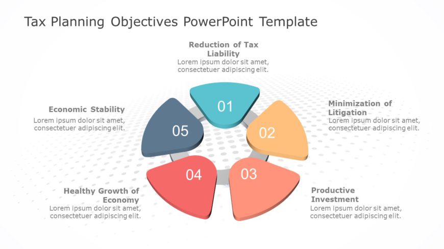 Tax Planning Objectives PowerPoint Template