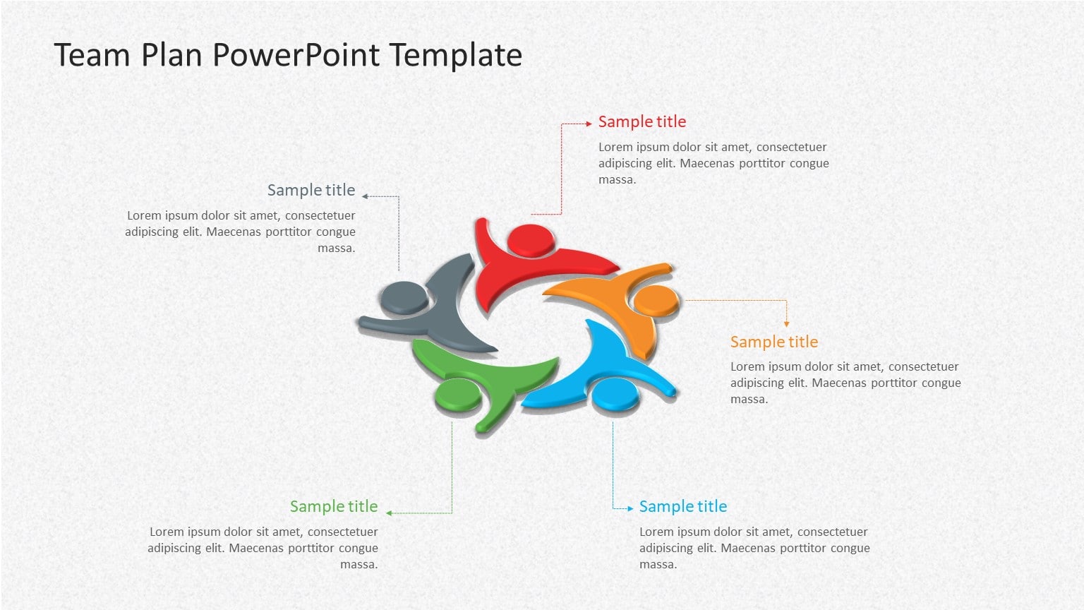 Colorful Team Collaboration Diagram On Textured Background Presentation 