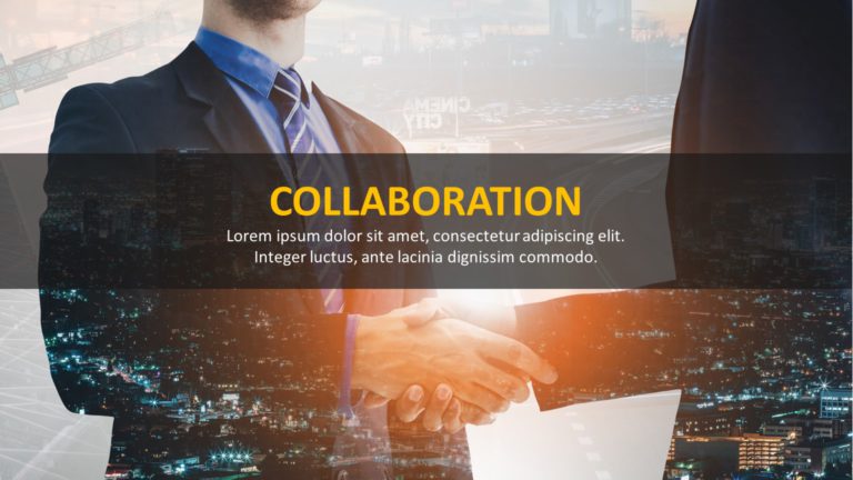 Teamwork Image Quote 01 PowerPoint Template & Google Slides Theme