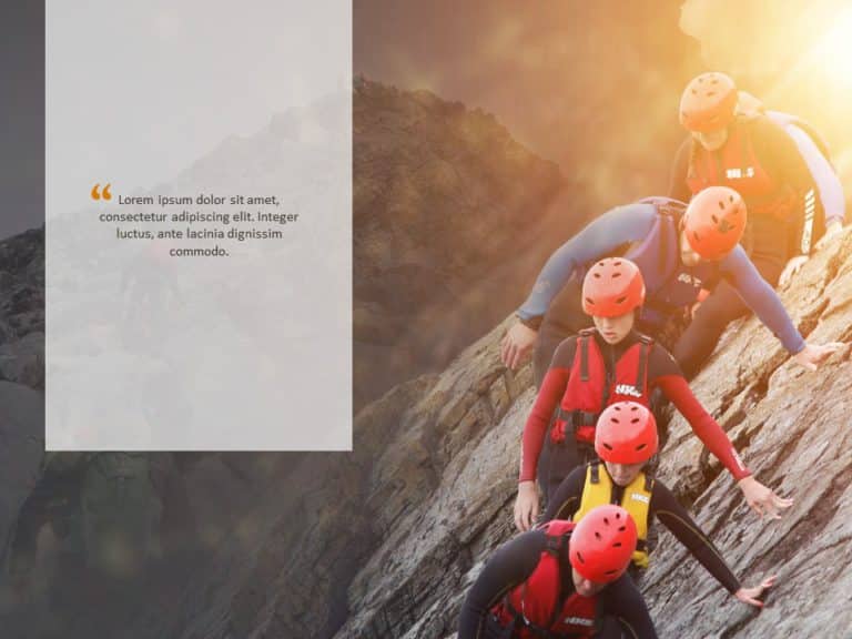 Teamwork Image Quote 02 PowerPoint Template