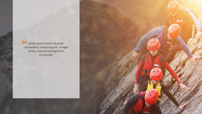 Teamwork Image Quote 02 PowerPoint Template & Google Slides Theme