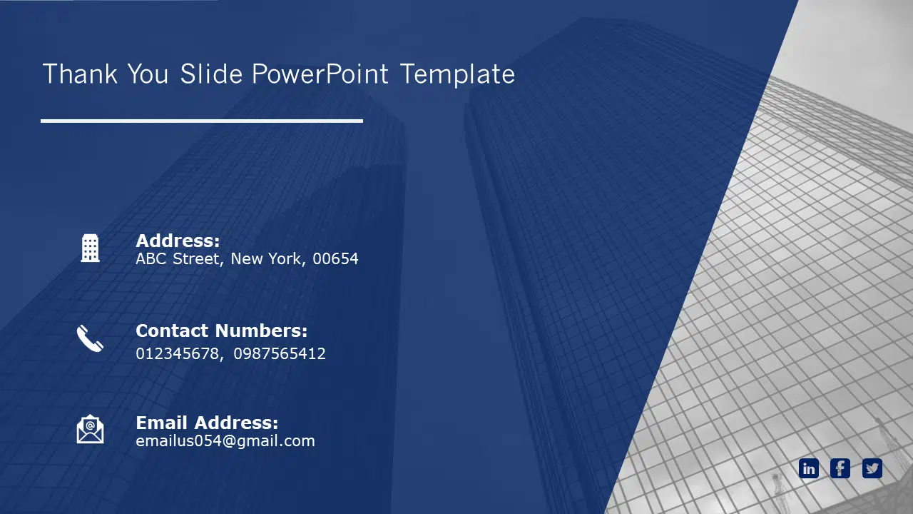 Thank You Slide 10 PowerPoint Template & Google Slides Theme