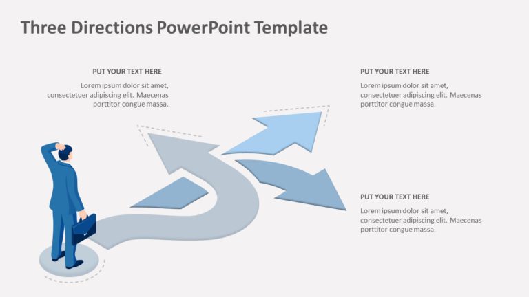 Three Directions 01 PowerPoint Template & Google Slides Theme