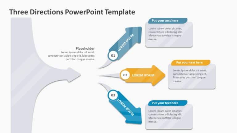 Three Directions 02 PowerPoint Template & Google Slides Theme