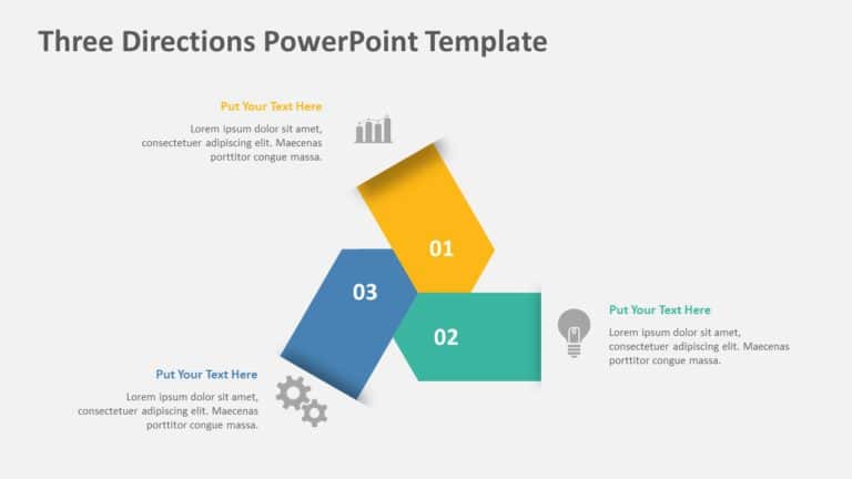 Three Directions 03 PowerPoint Template & Google Slides Theme