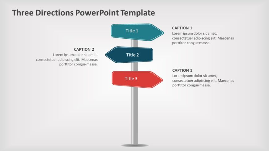 Three Directions 04 PowerPoint Template