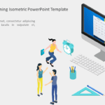 Timeline and Planning Isometric PowerPoint Template & Google Slides Theme