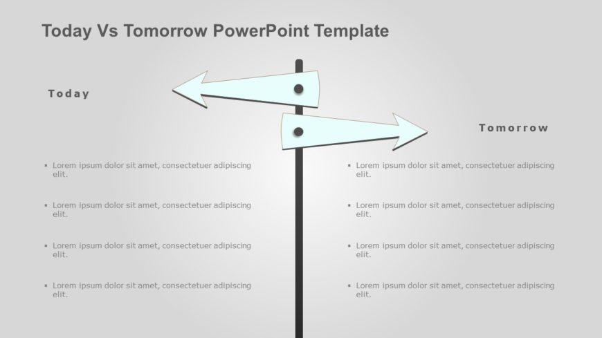 Today Vs Tomorrow PowerPoint Template