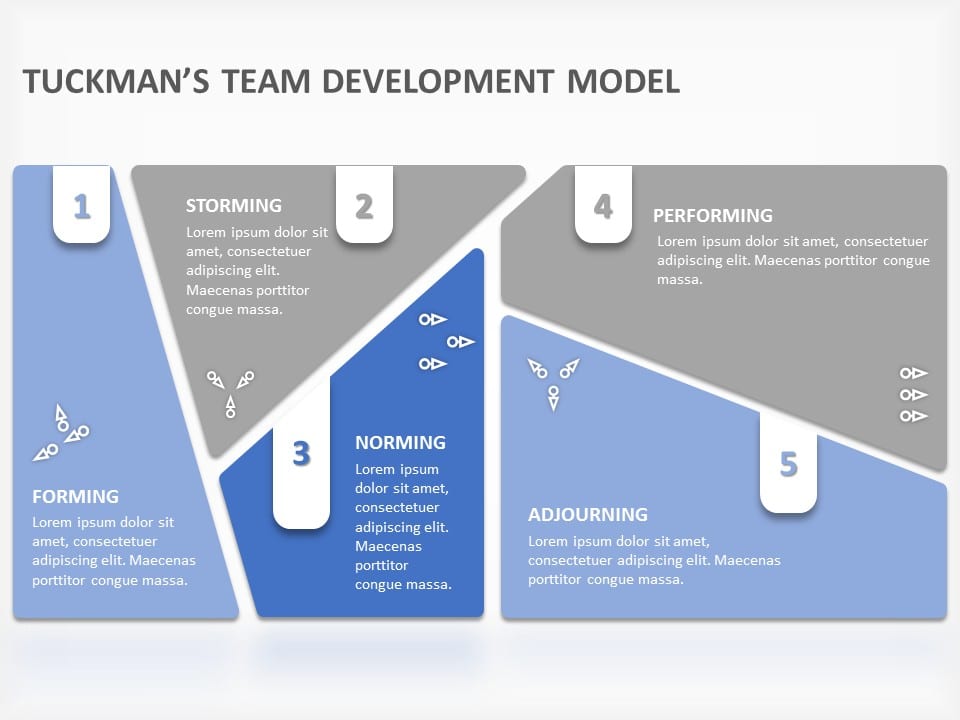 Tuckmans Team Development Model 02 PowerPoint Template