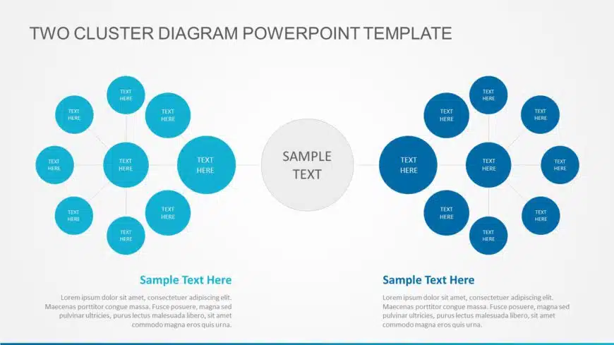 Two Cluster Diagrams PowerPoint Template