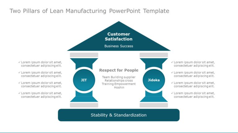 Two Pillars PowerPoint Template & Google Slides Theme