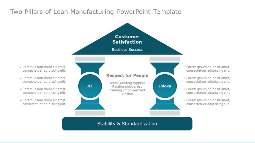 Two Pillars PowerPoint Template