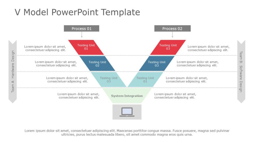 V Model 02 PowerPoint Template