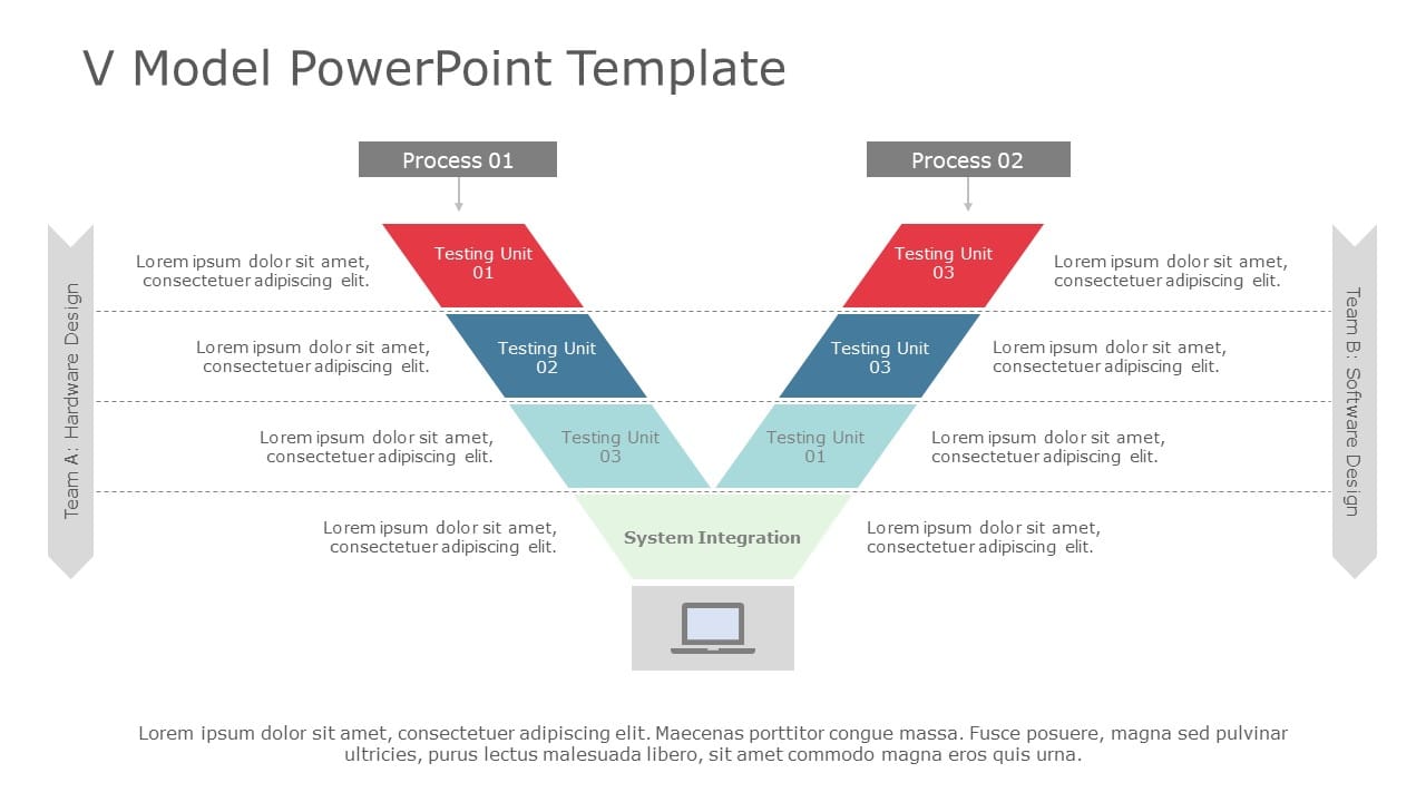 V Model 02 PowerPoint Template & Google Slides Theme