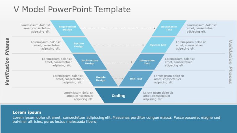 V Model 03 PowerPoint Template & Google Slides Theme