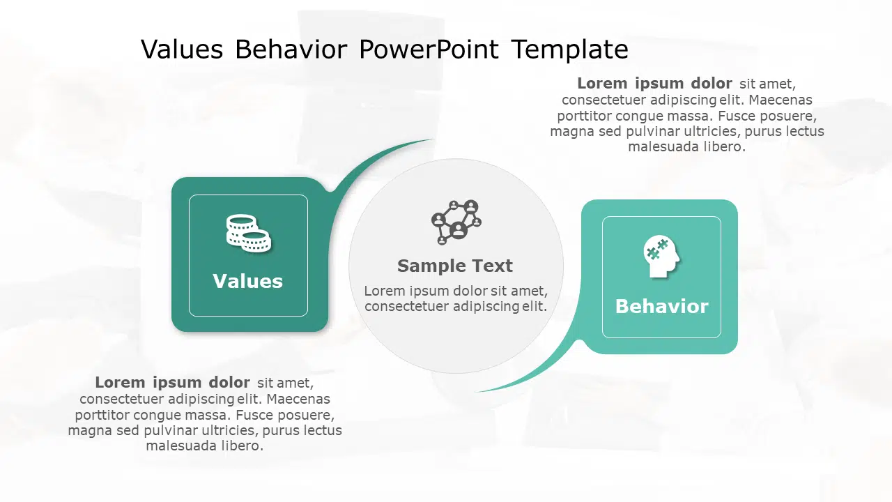 Values Behavior 172 PowerPoint Template & Google Slides Theme