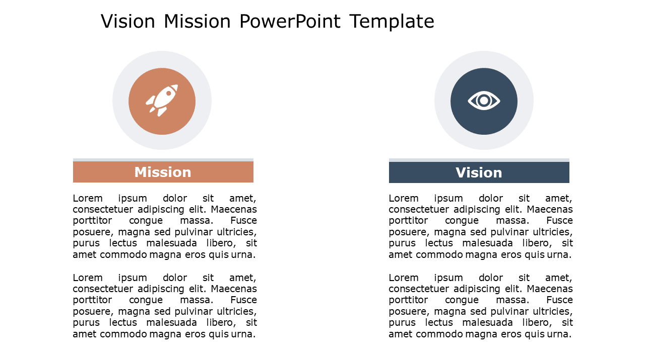 Vision Mission 141 PowerPoint Template & Google Slides Theme