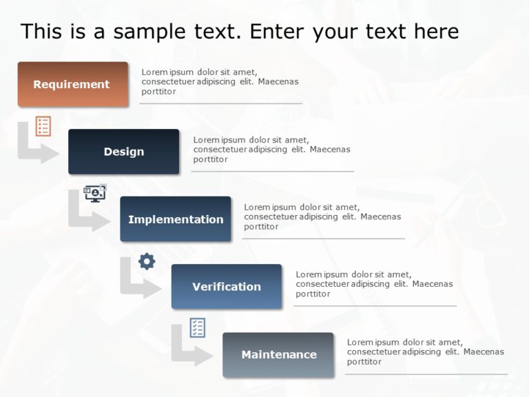 Waterfall Development PowerPoint Template & Google Slides Theme