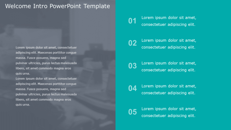 Welcome Intro PowerPoint Template & Google Slides Theme