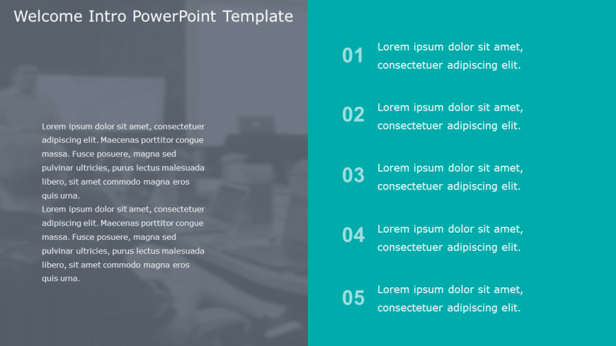 Welcome Intro PowerPoint Template