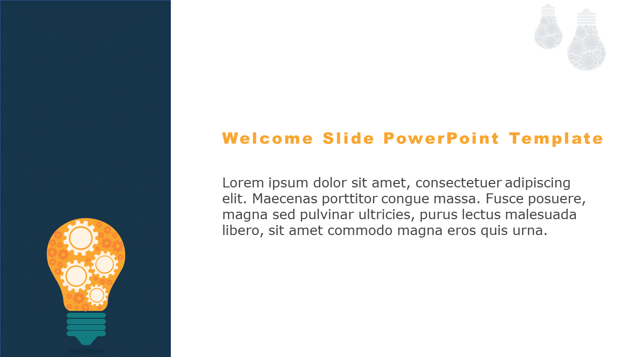 Welcome Slide 02 PowerPoint Template & Google Slides Theme