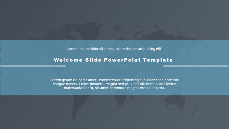 Welcome Slide 03 PowerPoint Template