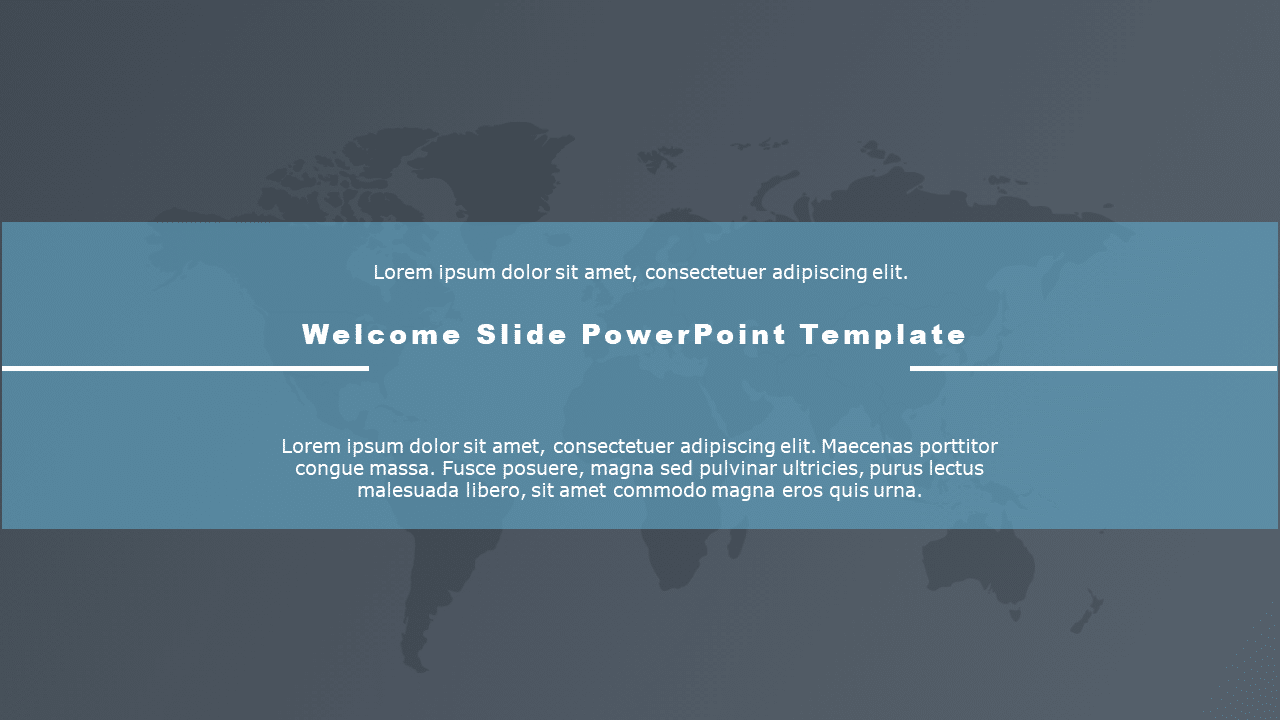 Welcome Slide 03 PowerPoint Template & Google Slides Theme